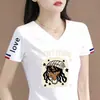 Ropa de mujer de marca con superávit de comercio exterior transfronterizo, camisetas de manga corta de nicho, hombros normales, tops ajustados