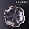 Posavasos de cristal transparente con forma de martillo, juego de té de kung fu, taza de degustación de té, portavasos pequeño, tapete aislante térmico para ceremonia del té, estilo zen chino