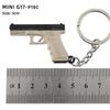 Pingente Mini 1911 Liga GLOCK Modelo P92 G17 Chaveiro Revólver Sand Eagle 5cm