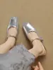 Pantuflas sin cordones con plataforma de estilo inspirado en Chanel, puntera cerrada, para mujeres menudas, populares en verano de 2025, diseño de media zapatilla de nicho para mujer