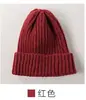 Gorro elegante para mujer, otoño e invierno, color sólido, combinable, tejido, grueso, ligero, de lana puntiaguda, cálido, tipo jersey para hombre.