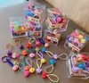 Accesorios para el Cabello de Niños Banda Pequeña para el Cabello de Bebé Banda Elástica de Color Caramelo con Forma de Corazón Banda para la Cabeza Estilo Coreano Cuerda para el Cabello de Niñas Adorno para la Cabeza de Bebé