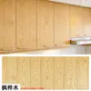 Adesivos para Portas de Armário com Textura de Madeira Impermeáveis e à Prova de Umidade Papel de Parede Autoadesivo Porta de Armário de Cozinha Filme Decorativo para Reforma de Móveis Antigos