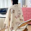 Serie Fresca de Invierno Estilo Ins Manta de Terciopelo de Leche Cachemira Manta con Cremallera Multifuncional Funda de Colcha Ropa de Cama para el Hogar