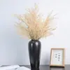 Flores de Caña Altas Artificiales, Flores Secas, Hierba Dorada Artificial Estilo Wabi-Sabi, Decoración de Piso, Arreglo para Escena de Boda, Flores Artificiales al por Mayor