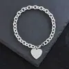 Pulseira Pingente Coração Full Diamond Zircônia Design Único para Mulheres, Acessórios Exquisitos de Luxo Leve, Popular no Xiaohongshu, Atacado