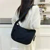 2025 Bolso de Hombro Nuevo Bolso Dumpling Estilo Deportivo para Mujer Japonés Simple Gran Capacidad Versátil Bolso Cruzado de Nylon