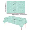 137*183cm Cielo Estrellado Tema Fiesta Cuadros Blanco y Negro Mantel Decoraciones Navideñas Desechable Mantel para Mascota