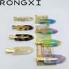 Pinza para el pelo de acetato multicolor vintage sin costuras de 6 cm Corea del Sur Celebridad de Internet pinza lateral en línea Chica Roja venta caliente ventas directas de fábrica