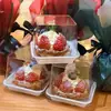 Empaque para Hornear de Moda Caja de Tarta de Huevo de Girasol de una Pieza Caja de Tarta de Huevo con Forma de Flor Caja para Llevar Tarta Mil Hojas Francesa Caja de Ampolla