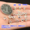 Cuentas Espaciadoras de Plata Pura S999 Plata Brillante Atractoras de Fortuna y Portadoras de Bendiciones, Cuentas Cilíndricas, Joyería de Cristal, Pulseras Tejidas a Mano, Collares, Accesorios Hechos a Mano para DIY