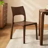 Silla Shuke Norteamericana, Mesa y Sillas de Comedor de Madera Maciza de Nogal Negro, Estructura Completa de Ensambles de Madera (Mortaja y Espiga), Silla de Comedor para el Hogar Estilo Vintage con Respaldo