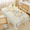 Toalha de Mesa Impermeável e à Prova de Óleo Sem Lavar Estilo Pastoral Mesa de Jantar Mesa de Centro Tapete de Mesa Estilo Ins Retangular Mesa de Jantar de Alta Qualidade