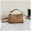 Bolsa de Palha de Verão Transfronteiriça para Mulheres 2026 Nova Nicho Retro Textura de Luxo Leve Moda Bolsa de Ombro Transversal