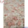 Bordado teñido 3D bordado de flores grandes cuentas encaje tela adecuada para vestido encaje de malla transparente CL64883