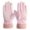 Guantes Térmicos para Ciclismo de Invierno, Guantes de Algodón a Prueba de Frío para Bicicleta Eléctrica con Lazo para Mujer, Suministros del Fabricante Guantes Especializados con Dedos Separados