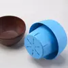 Macetas Pequeñas para Suculentas, Macetas Mini Bola de Piedra para Flores, Macetas Arcoíris, Macetas Perezosas de Plástico de Resina PP, Venta Directa del Fabricante