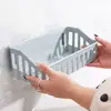 Prateleira de Armazenamento Prateleira de Cozinha Cesta de Armazenamento Montada na Parede Sem Furos Prateleira de Cosméticos para Banheiro Vaso Armazenamento Doméstico Parede
