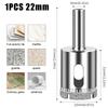 Broca de diamante de alta calidad de una sola pieza para vidrio, perforadora de azulejos, pared de mármol, broca galvanizada, broca abierta para vidrio