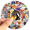 50 Pegatinas de Pokémon Disfrazados de Halloween Manual de Dibujos Animados de Halloween Pegatinas Impermeables para Fiesta