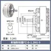 Freno de Polvo Magnético Embrague 24V Eje Único Doble Eje Controlador de Tensión Hueco Freno Electromagnético FL/FZ/PB/PC
