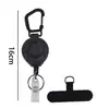Cordão Retrátil para Equipamentos com Mosquetão, Porta-Chaves Anti-Perda de 60cm, Cordão de Ferramenta para Exterior para Chaves, Acessórios de Telefone, Caminhada, Acampamento e Pesca