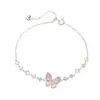 Pulseira de Borboleta Ajustável Zircônia Doce Moda Personalizada Nicho Exquisita Elegante Temperamento de Alta Classe Versátil