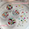 Paquete Mixto de Decoraciones para Uñas Coloridas de Estrella de Cinco Puntas de 3 mm, Brillantes Mini Pedrería de Cristal de Dorso Plano, Accesorios de Pedrería para Uñas DIY Usables