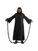 Traje de Cosplay Tobi de Naruto Capa da Organização Akatsuki Máscara Corrente Conjunto Completo Roupas de Role-Playing de Anime