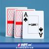 Cartas de Póker Texas Hold'Em Específicas del Evento WPT de Plástico PVC Impermeables y Antidoblado, Doble Cara Mate con Caracteres Grandes y Formato Ancho