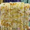 Suministrado directamente por el fabricante: cuentas redondas pequeñas de piedra natural, cuentas de arroz, cristal, turmalina, cuentas redondas de ágata, materiales hechos a mano para DIY, accesorios para pulseras