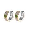Prata S925 Padrão de Prata Hetian Jade Brinco Simples High-end Luz Luxo Outono e Inverno Requintado Brincos Femininos