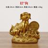 Par de perros de cobre, un par de adornos de latón, doce zodiacos, perro de cobre, perro de la cornucopia, perro del dinero, adornos para el hogar y la sala de estar