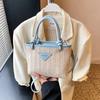 Bolsas de Paja Populares para Playa de Verano de Este Año para Mujer 2025 Nuevo Estilo Simple y de Moda Bolso Cruzado Versátil Bolso Cubo de Hombro