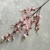 Cor de Outono Flor de Orquídea Dançante de Quatro Pétalas Decoração de Casamento Tecido de Seda Flor Artificial Orquídea Simulação Decoração de Sala de Estar Quarto Orquídea Dançante
