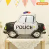 Menino Escavadora Carro Veículo de Engenharia Balão Festa de Aniversário Decoração de Cena Adereços de Foto Layout de Fundo de Atmosfera