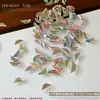 Pedras de Strass Hua Zi de Fundo Plano para Nail Art, Strass Brilhantes K9 de Borda Invertida Pequenos de Fundo Plano de Formato Irregular, Decorações Coloridas Mistas de Strass para Unhas