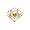 Soporte de Estufa de Alcohol de Hierro con Base de Rejilla Cuadrada Hueca, Soporte Metálico de Aislamiento para Calentamiento de Matraces de Laboratorio