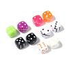 50 Peças/Saco Acrílico 8mm Colorido Transparente Cubos Dado Contas DIY Mahjong Contas Espaçadoras Pequenos Acessórios de Joias