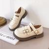 Zapatos para Niña Zapatos de Princesa de Cuero para Niños 2026 Primavera y Otoño Nuevos Zapatos Planos de Verano para Bebé Suela Suave Mocasines Estilo Británico Negro