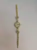 Relógio Feminino Novo Estilo Cruzado em Formato de Flor Cravejado de Diamantes, Relógio de Quartzo Moderno e de Alta Qualidade, Pulseira, Atacado de Relógios Femininos, Fivela de Joia