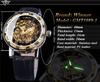 Ganador ganador 614 reloj moda para hombre casual popular diamantes de imitación hueco manual reloj mecánico al por mayor