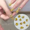 Acessórios de Nail Art Bola de Diamante Empilhada Dourada Outono e Inverno Diamante Empilhado Acabado Diamante de Nail Art de Alta Qualidade Quadrado Gordo Octogonal Branqueamento Diamante de Nail Art Diamante
