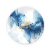 Tapete de Mesa de Computador Popular Transfronteiriço Redondo Pequeno Espesso Simples Mármore Fluido Escritório Popular Transfronteiriço Mouse Pad