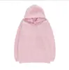 Moletom longo liso simples estilo europeu e americano para comércio exterior, disponível em branco, preto e rosa, corte solto, modelador, adequado para o dia a dia.