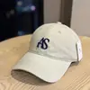 Boné de beisebol casual simples com logo de letra lavado vintage de outono 2026 para mulheres, boné de bico de pato retrô versátil universal para homens, moderno