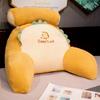 Nuevo cojín lumbar de piel de conejo de dibujos animados, artefacto para estar sentado mucho tiempo en la oficina, cojín extraíble para la cabecera, forro independiente, almohada lumbar al por mayor