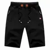 Shorts masculinos transfronteiriços cor sólida combinando calça esportiva de manga curta combinando terno utilitário calças casuais transfronteiriças comércio exterior masculino