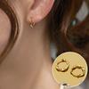 Brincos de Argola Vintage para Mulheres, Estilo Coreano, Simples Ear Clips, Brincos Studs da Moda Tendência, Brincos da Moda
