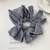 Goma de pelo scrunchie de satén perlado con lunares, dulce y única, para mujer, accesorio de pelo de alta gama, goma para coleta baja, cuerda para el pelo versátil y elegante